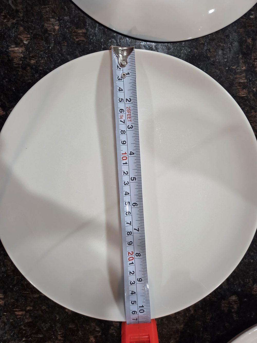 Classic White Ceramic Dinner Plate - Crisp White Finish